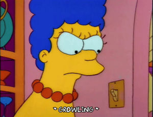 season 3,marge simpson,angry,episode 22,upset,moving,3x22,light switch