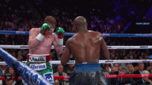 highlights,win,bloody,results,elbow,mayweather,decision,canelo