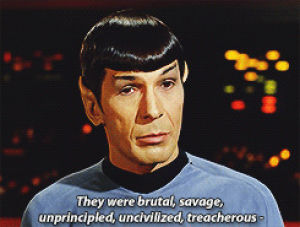Kirk star trek spock GIF - Find on GIFER