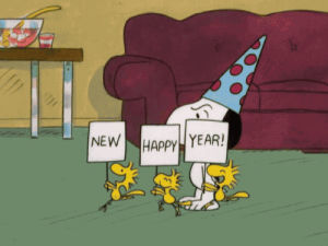 happy new year,new years,snoopy,new year,happy new year charlie brown,charlie brown,new years eve,peanuts,80s,1986,vintage,1980s,vintage television