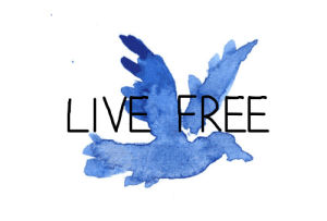 live,blue,free,bird,watercolor