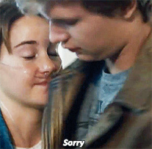 the fault in our stars,shailene woodley,ansel elgort,apologize,sorry,im sorry,i apologize,apology,apologies,augustus waters,hazel grace lancaster