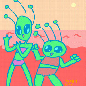 animation,space,beach,mars,aliens,im just happy,this is silly