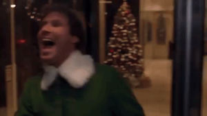revolving door,christmas movies,will ferrell,elf