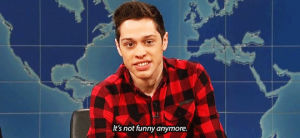 snl,saturday night live,weekend update,not funny,pete davidson