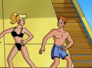 dancing,archie comics,swimsuit,shirtless,ship of ghouls,archies funhouse