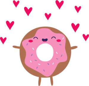 donut,food,love,i love you,transparent,happy,cute