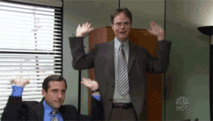 the office,fuck yeah,oh yeah,steve carell,raise the roof,tv,happy,fun,excited,celebration,celebrate,happiness,exciting,dwight,im so excited,raise it up