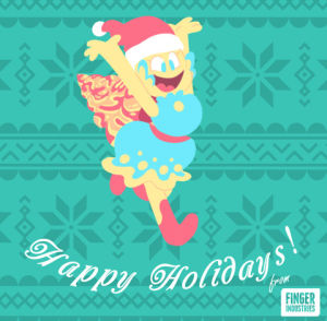 happy holidays,merry christmas,animation,bean,finger industries,brumph,aahhhhh,eemmmm,brummph