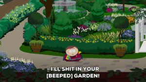 angry,eric cartman,mad,garden,swearing