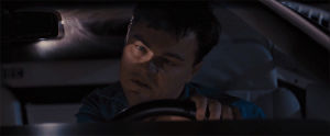 leonardo dicaprio,driving,the wolf of wall street