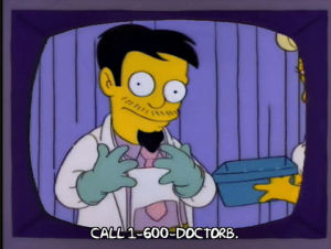dr nick riviera,doctor,call,happy,season 4,television,episode 11,4x11