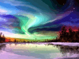 deviantart,aurora borealis,fire,rainbow,aurora,borealis,aim4beauty