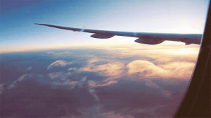 plane,airplane,beautiful,sky,clouds,sunrise,horizon