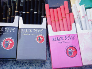 girl,black and white,fire,smoke,cigarette,black devil