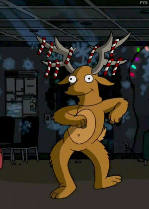 reindeer,dance,simpsons,season 26,i wont be home for christmas