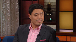 happy,stephen colbert,smiling,cheese,fresh off the boat,late show,say what,randall park