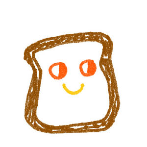bread,toast,morph,transparent,art,happy,food,design,loop,illustration,sticker,grace danico