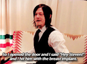 norman reedus,television,celebs,the walking dead,tonight show,amc,web exclusive,tales from the set