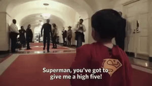 jessa johannson,superman youve got to give me a high five