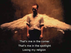 losing my religion,music,thegrammys,grammy winners,michael stipe,out of time,top of table