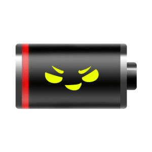 low battery,battery,transparent,evil