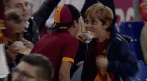roma,happy,football,soccer,reactions,excited,yes,kids,children,calcio,as roma,pumped,woohoo,asroma,romagif,elated,i think im just coming off as annoying,oldskool,very happy