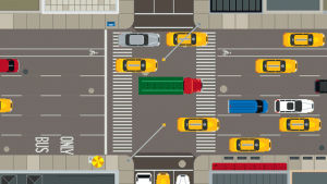 traffic,pixel,car,pixel art,new york city,quickhoney,nana rausch