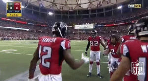 football,nfl,celebration,handshake,atlanta falcons,falcons,td,mohamed sanu,sanu,special handshake,sanu sr,mohammed sanu