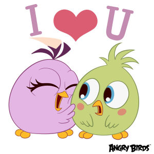 GIF love i love you angry birds - animated GIF on GIFER - by Momuro