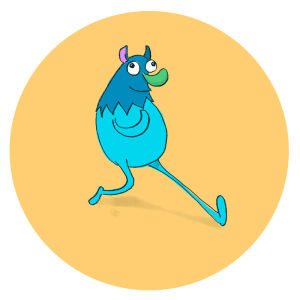cute monster,run cycle,frame by frame,animation,loop,illustration,artists on tumblr,monster,photoshop,made by me,character design,character animation,cel animation,wacom