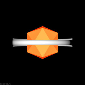 3d,spin,c4d,x,artists on tumblr,white,orange,ring