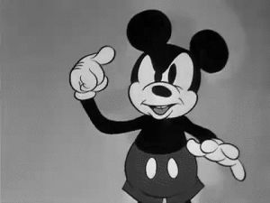 mickey mouse,adorable,black and white,old disney,disney,bampw
