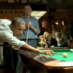obama,pool,president obama,game of pool,billards bar