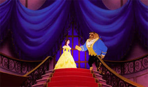 curtsy,staircase,beauty and the beast,bow