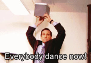 the office,michael scott,everybody dance now,dance party