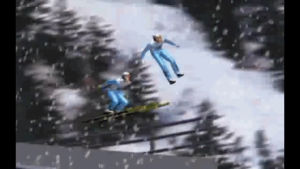 video game physics,ski,jumping,moves,pairs