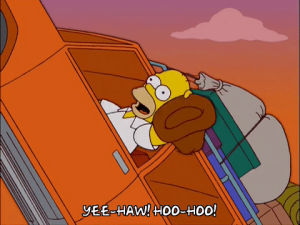 homer simpson,episode 13,excited,season 14,silly,14x13,hapy