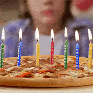bday,hungry,happy,birthday,candles,party,pizza,celebration,celebrate,cake,papa johns,earned it