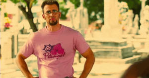chris evans,the losers,hot in pink