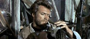 clint eastwood,the good the bad and the ugly,sergio leone,movie,cat,pet,spaghetti western