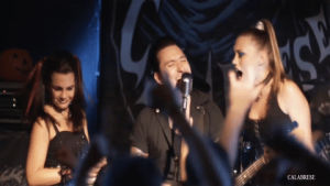 dancing,music video,live,singing,punk rock,death rock,calabrese,dark rock,calabrese band,bobby calabrese,jimmy calabrese,davey calabrese,bass guitar,the traveling vampire show,clare grant,jillian murray