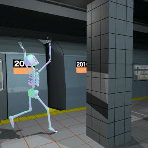 late,running late,skeleton,missed train,2016,train,subway,chasing