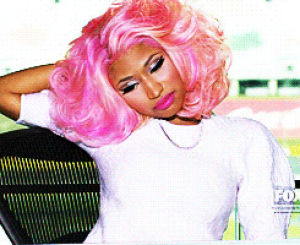 nicki minaj,tired,pink hair