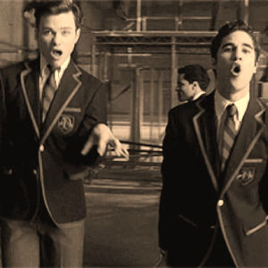 black and white,dance,animal,song,blaine anderson,dalton,the warblers,blaine devon anderson