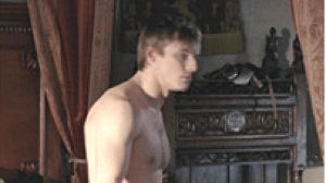 merlin,bradley james,tv,picture,i made this,pretty men,hes got no shirt on