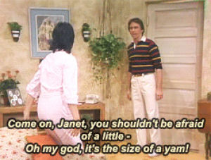 threes company,jack tripper,janet wood,i am janet janet is me,but somebody else has to take them outside for me,i made this for the sole fact that i do this exact thing,i refuse to get near spiders,i refuse to let them get killed