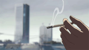 smoke,city,anime,smoking,cigarette,relax,hand,cigratte