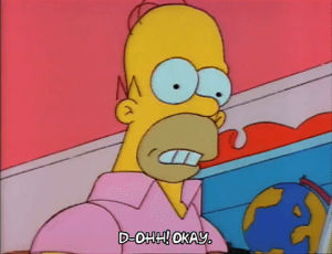 doh,homer simpson,season 3,angry,episode 1,mad,frustrated,3x01
