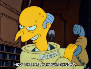 season 3,episode 5,angry,simpsons,hell,telephone,3x05,answer,smithers,mr burns